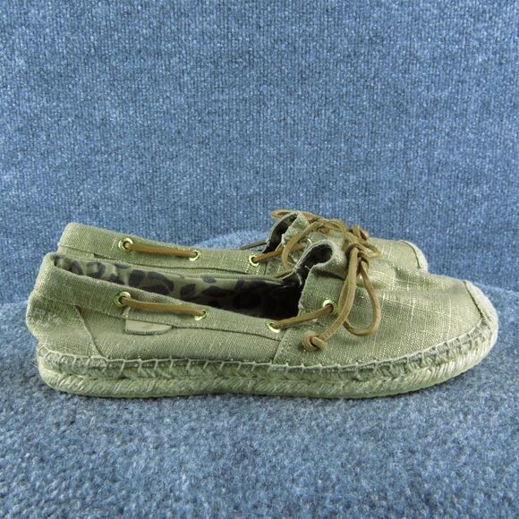 SPERRY Women's Espadrille Brown Fabric Size‎ 8M Gently Used 2025 - Picture 3 of 7